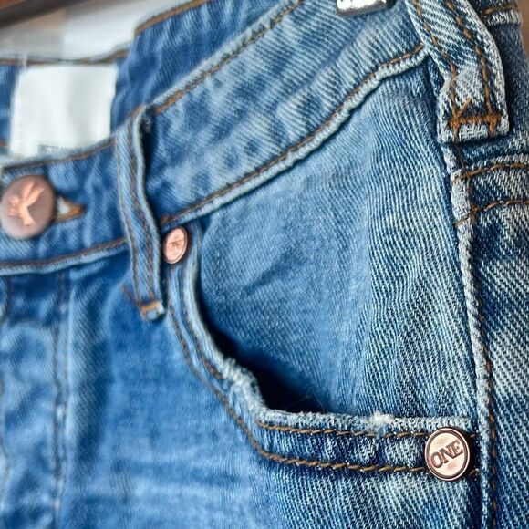 ONE TEASPOON Denim Shorts in Medium Wash Denim Size 26 - Picture 9 of 14